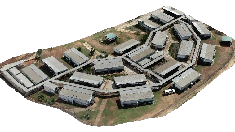 Modern modular donga accommodation with ensuite rooms and integrated design