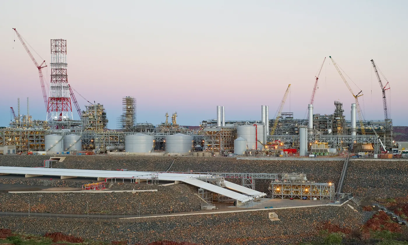 Pluto LNG Flare Towers