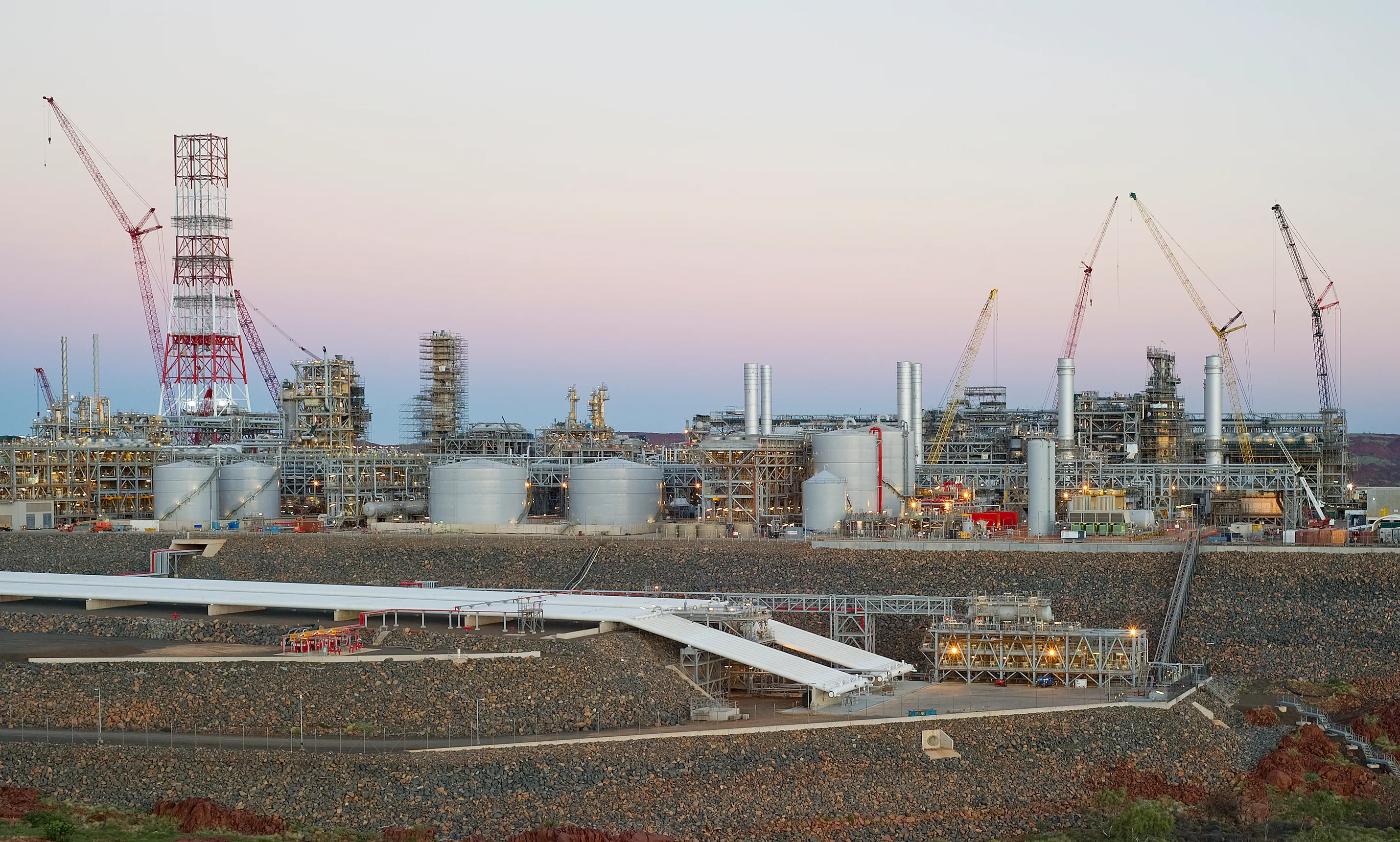 Pluto LNG Flare Towers